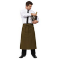 F24 Most Popular Designer Mocha Full Bistro Apron w/ Pocket